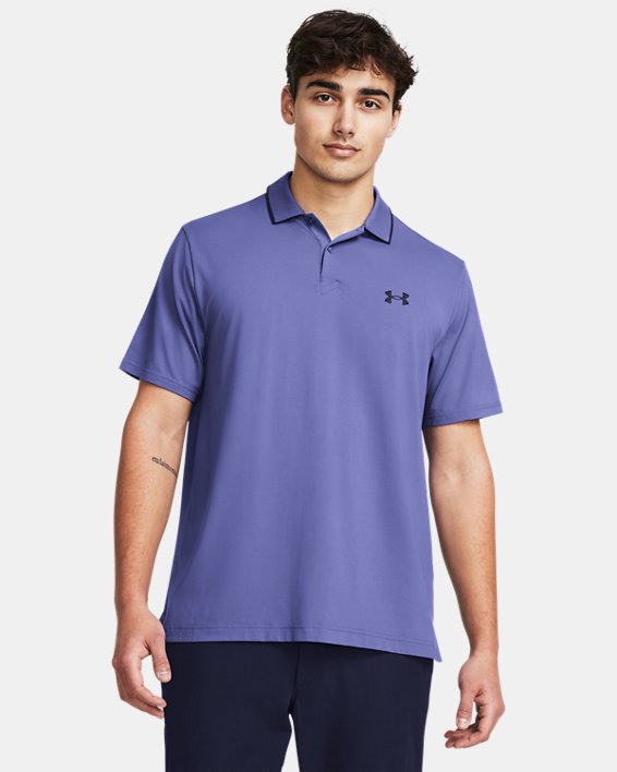 男士UA Iso-Chill Polo衫 in Purple image number 0